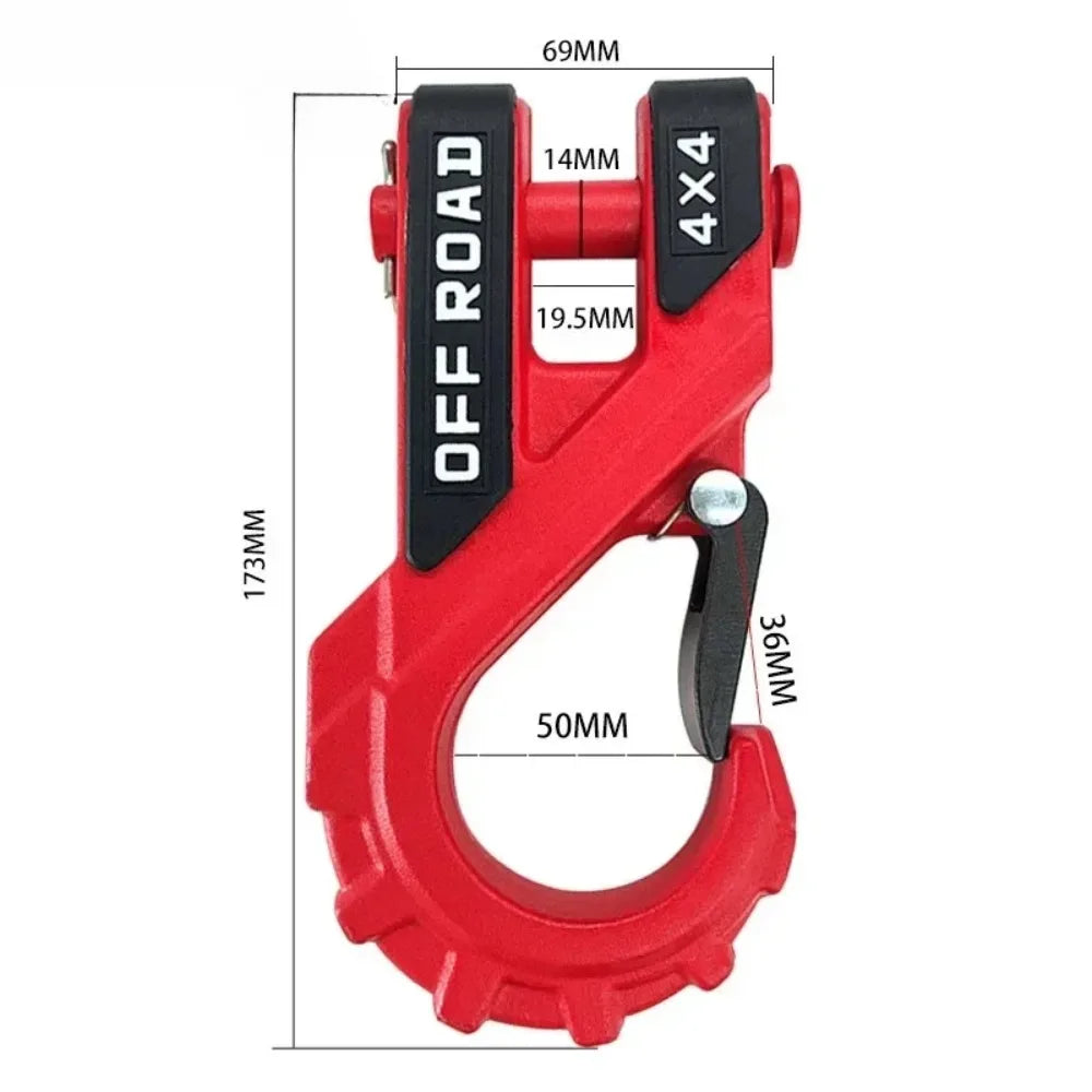 20-Ton Off-Road Winch Hook, Forged Heavy-Duty Towing Hook With A Thickened Tongue, 1 Pcs