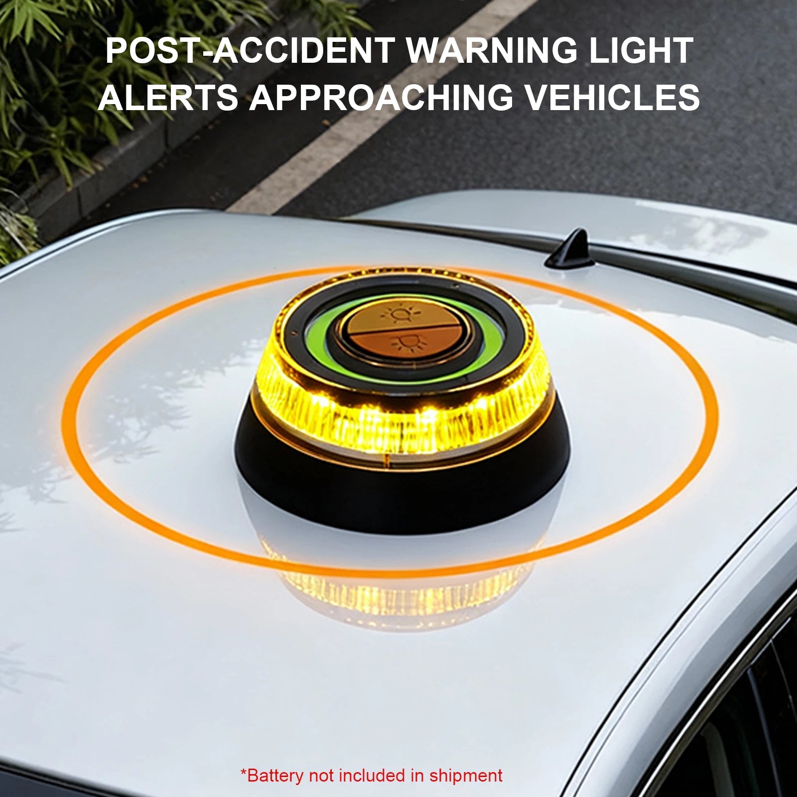 Emergency Beacon Light, 2 Light Modes, High Brightness Warning Light, Strobe Flashing Lamp