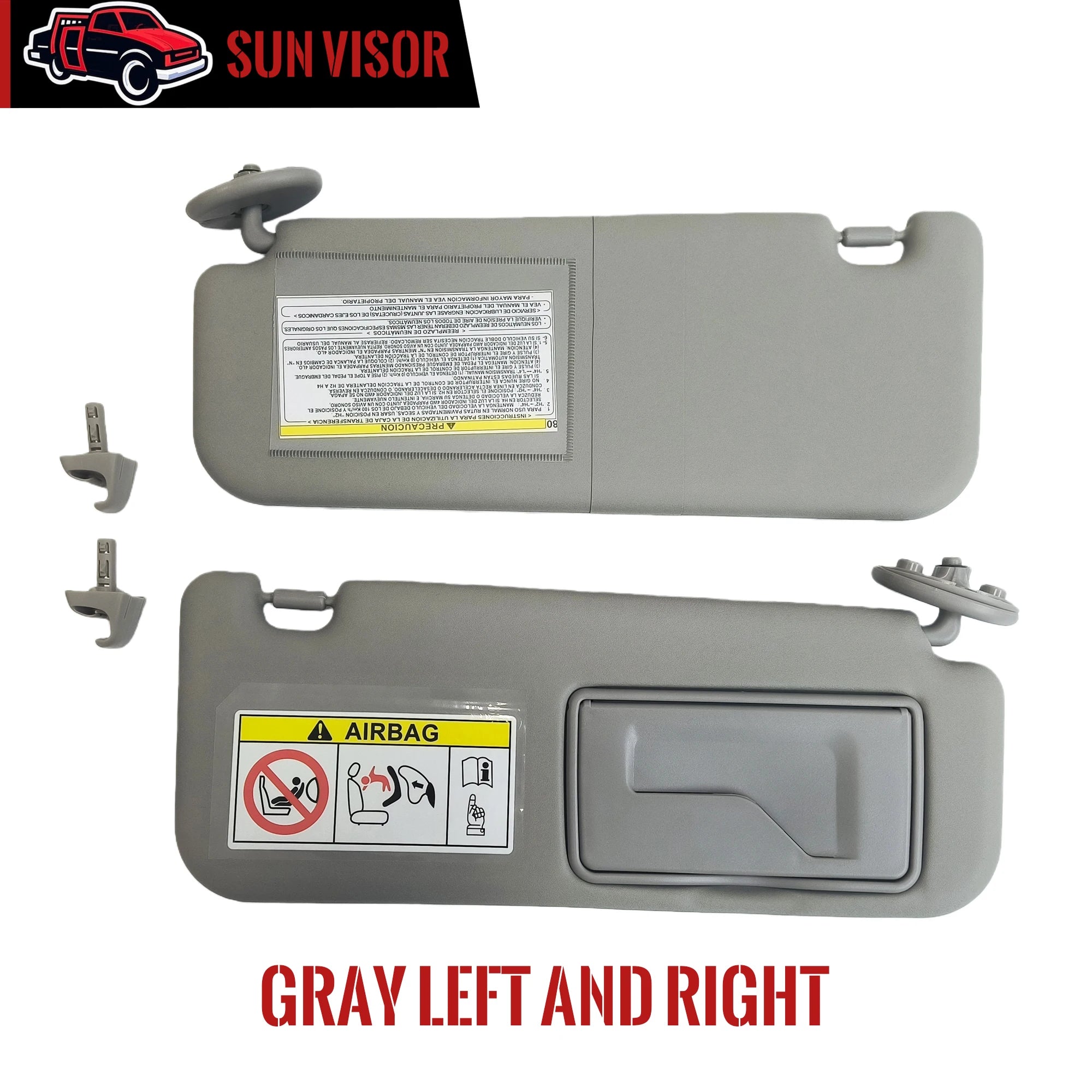 Sun Visor Panel, Toyota Hilux Revo/Rocco, 2015-2022, Ref: 74320-0KB00-C0/74310-0KC30-C0