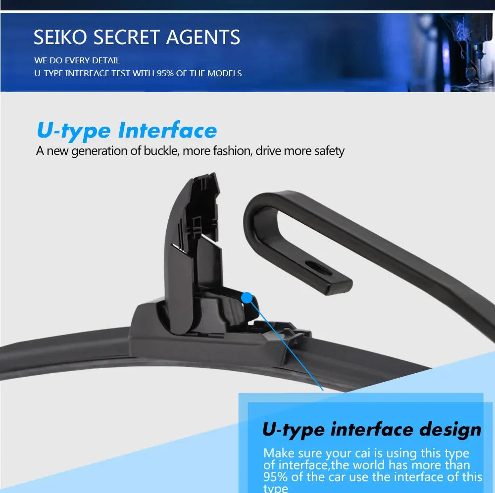Front Windscreen Wiper Blades, Toyota Hilux, 1997-2025
