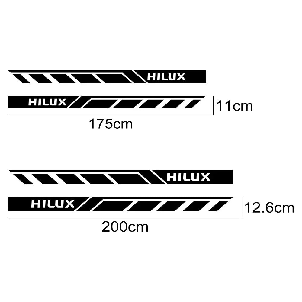 Car Door Side Stickers, Toyota Hilux, Vigo/Revo, 2Pcs