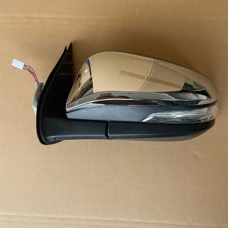 Side Mirror Assembly, 3/5/7/9 Wire, Electrically controlled lens, turn signal, Heating, folding, Toyota Hilux Revo, 2016-2023