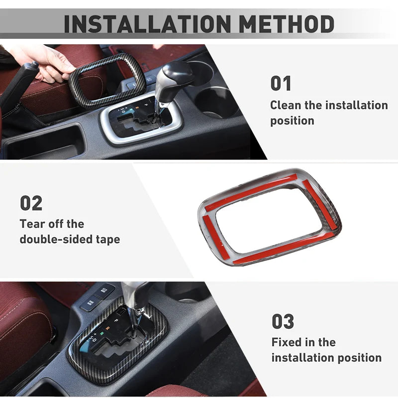 Carbon Fiber Interior Trim Covers, Toyota Hilux Revo, 2015-2020