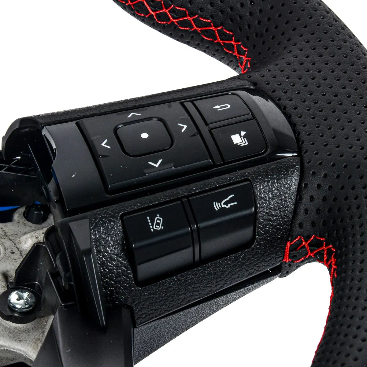 Full Leather Racing Steering Wheel, With Buttons, Toyota Hilux Revo, 2016+