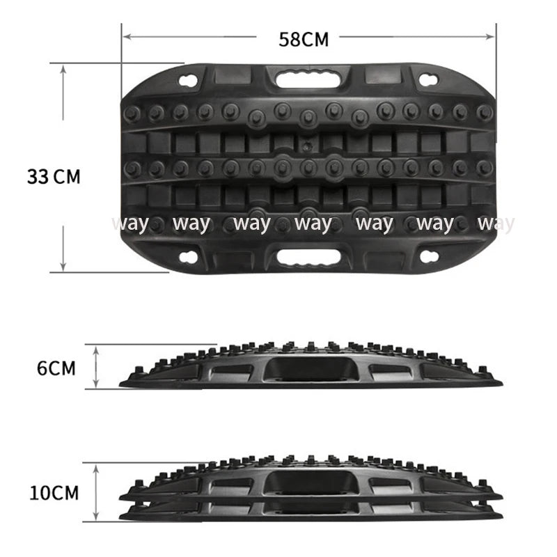 Short Super-tough Traction Boards, 58cm, 1Pcs, Sand, Mud, Snow