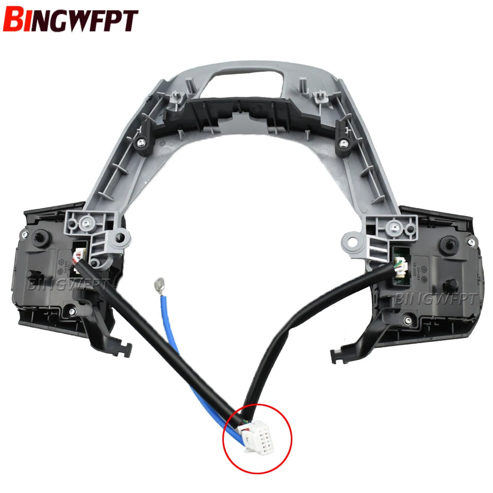 New Steering Wheel Cover With Buttons (Backlight), Toyota Hilux Revo, 2015-2020