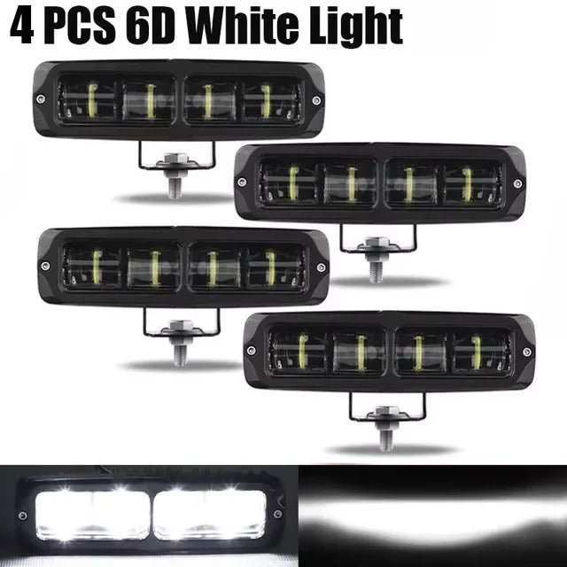 6D Lens led work light bar, 6 inch offroad led light, 12V/24V