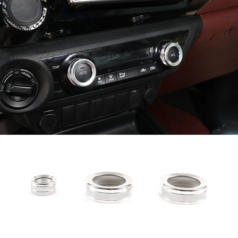 Air conditioner adjustment knob cover, Rearview mirror adjustment knob cover, Toyota Hilux