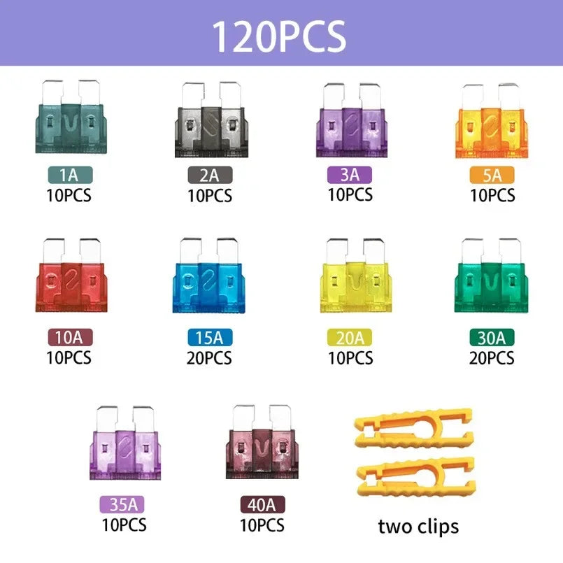 300/180/120pcs, Blade Fuse Assortment Kit
