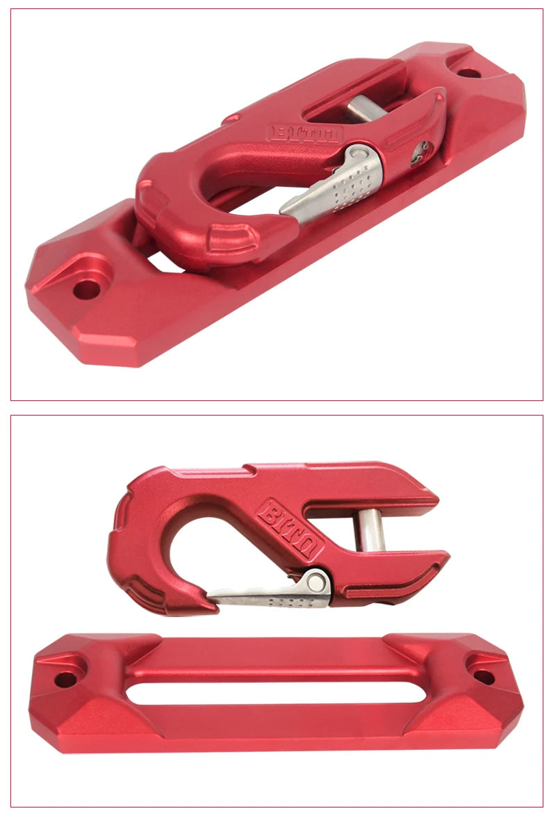 Aluminium Alloy Rope Guide Mouth with winch trailer hook, 19000LBS