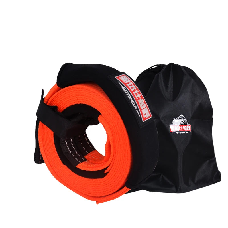 Nylon Rope/Strap Recovery Kit, High-Strength Car Tow Rope