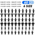 Car Clip Universal Fastener Clips, 6 Sizes, 60 Pcs, Toyota Hilux